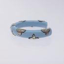 LOUIS VUITTON Brass Friend Ship Bracelet Leather Pink M6793E LV Auth 133634-4