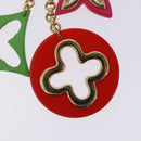 LOUIS VUITTON BijouxSac Ansolence Key Holder Metal Gold Red M65843 Auth 133636-6