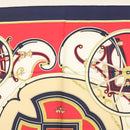HERMES Carre 90 Scarf ""WASHINGTONS CARRIAGE"" Silk Navy Auth 133640-3