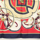 HERMES Carre 90 Scarf ""WASHINGTONS CARRIAGE"" Silk Navy Auth 133640-9