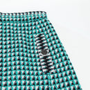 CHANEL Skirt Tweed Green Black CC Auth 133643M-11