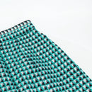 CHANEL Skirt Tweed Green Black CC Auth 133643M-5