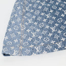 LOUIS VUITTON Monogram Jaguar A line skirt Denim 34 Blue 1A9NK9 LV Auth 133644SAM-10