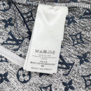 LOUIS VUITTON Monogram Jaguar A line skirt Denim 34 Blue 1A9NK9 LV Auth 133644M-20