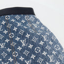 LOUIS VUITTON Monogram Jaguar A line skirt Denim 34 Blue 1A9NK9 LV Auth 133644SAM-9