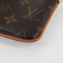 LOUIS VUITTON Monogram Chain Pochette Mila MM Pouch M60094 Auth 133662V-16