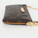 LOUIS VUITTON Monogram Chain Pochette Mila MM Pouch M60094 Auth 133662V-4