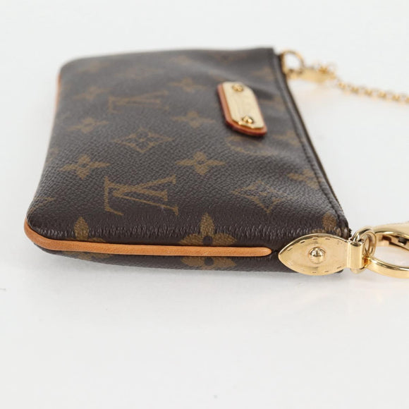 LOUIS VUITTON Monogram Chain Pochette Mila MM Pouch M60094 Auth 133662V