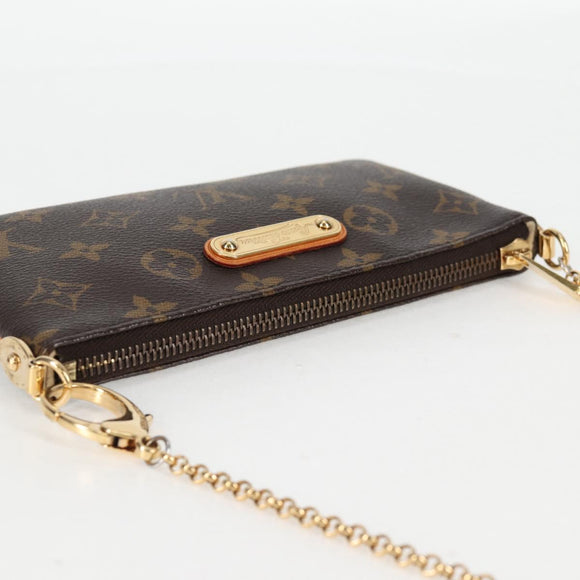LOUIS VUITTON Monogram Chain Pochette Mila MM Pouch M60094 Auth 133662V