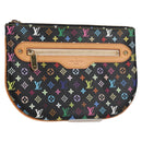LOUIS VUITTON Monogram Multicolor Pochette GM Pouch Black M60030 LV Auth 133668V-1