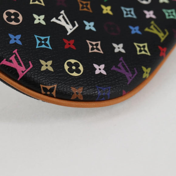LOUIS VUITTON Monogram Multicolor Pochette GM Pouch Black M60030 LV Auth 133668V