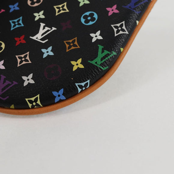 LOUIS VUITTON Monogram Multicolor Pochette GM Pouch Black M60030 LV Auth 133668V