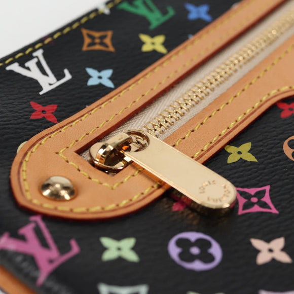 LOUIS VUITTON Monogram Multicolor Pochette GM Pouch Black M60030 LV Auth 133668V