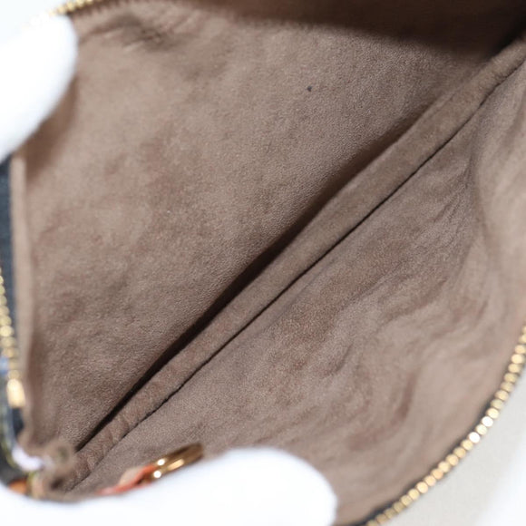 LOUIS VUITTON Monogram Multicolor Pochette GM Pouch Black M60030 LV Auth 133668V