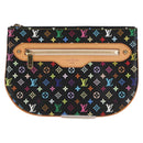 LOUIS VUITTON Monogram Multicolor Pochette GM Pouch Black M60030 LV Auth 133668V-13