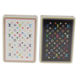 LOUIS VUITTON Monogram Multicolor Playing Cards Black White LV Auth 133669AM - 0