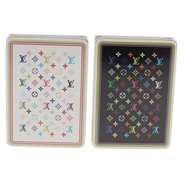 LOUIS VUITTON Monogram Multicolor Playing Cards Black White LV Auth 133669AM - 0