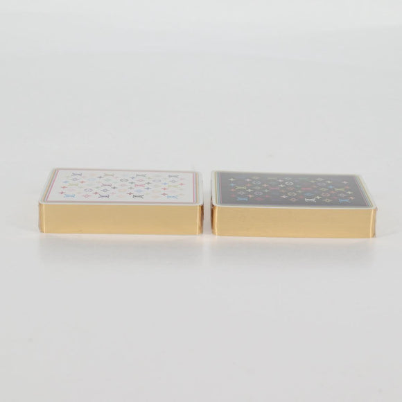 LOUIS VUITTON Monogram Multicolor Playing Cards Black White LV Auth 133669SAM