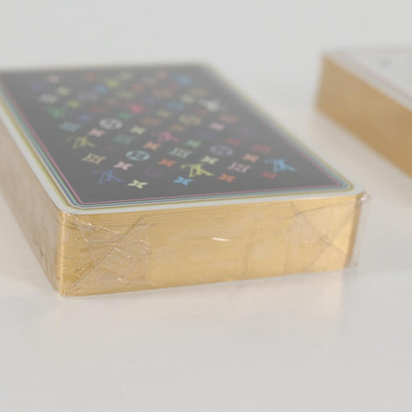 LOUIS VUITTON Monogram Multicolor Playing Cards Black White LV Auth 133669AM