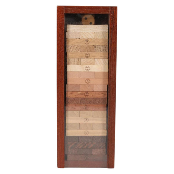 LOUIS VUITTON Jenga Wood Brown LV Auth 133670M
