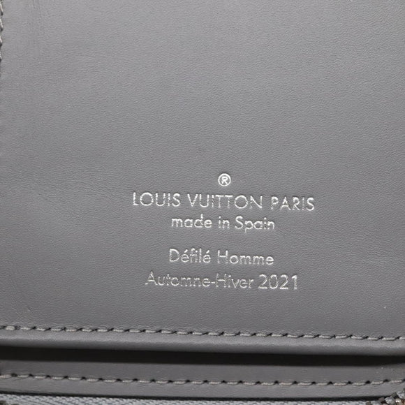 LOUIS VUITTON Monogram mirror Zippy Wallet Vertical Silver M80808 LV Auth 133674