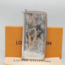 LOUIS VUITTON Monogram mirror Zippy Wallet Vertical Silver M80808 LV Auth 133674-12