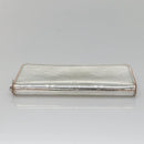 LOUIS VUITTON Monogram mirror Zippy Wallet Vertical Silver M80808 LV Auth 133674-4