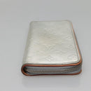 LOUIS VUITTON Monogram mirror Zippy Wallet Vertical Silver M80808 LV Auth 133674-6