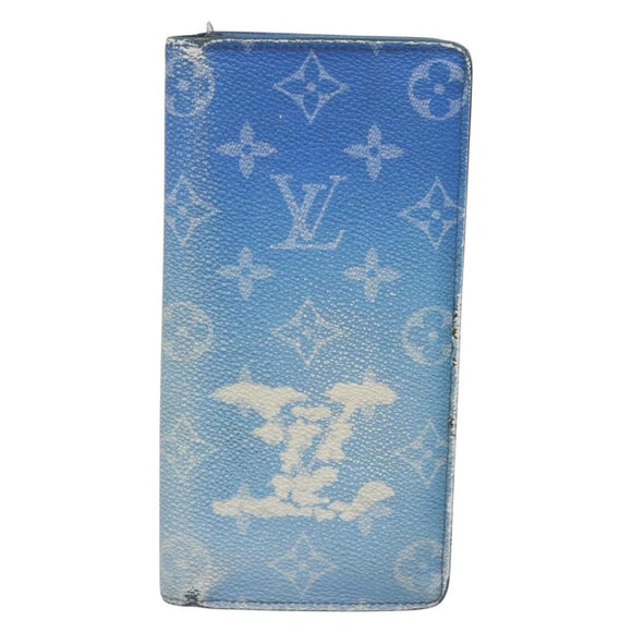 LOUIS VUITTON Monogram Clouds Portefeuille Braza Long Wallet M69680 Auth 133675