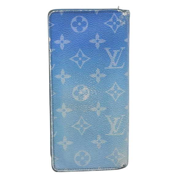 LOUIS VUITTON Monogram Clouds Portefeuille Braza Long Wallet M69680 Auth 133675