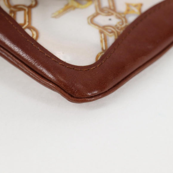 LOUIS VUITTON Monogram Charm Pochette Cles Coin Purse White M95164 Auth 133676V