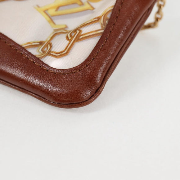 LOUIS VUITTON Monogram Charm Pochette Cles Coin Purse White M95164 Auth 133676V