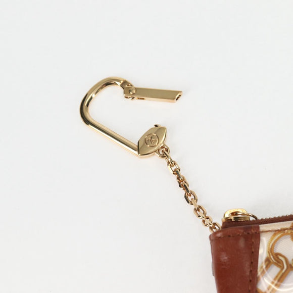 LOUIS VUITTON Monogram Charm Pochette Cles Coin Purse White M95164 Auth 133676V
