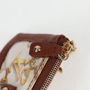 LOUIS VUITTON Monogram Charm Pochette Cles Coin Purse White M95164 Auth 133676V-9
