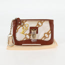 LOUIS VUITTON Monogram Charm Pochette Cles Coin Purse White M95164 Auth 133676V-12