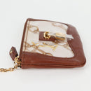 LOUIS VUITTON Monogram Charm Pochette Cles Coin Purse White M95164 Auth 133676V-3