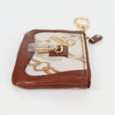 LOUIS VUITTON Monogram Charm Pochette Cles Coin Purse White M95164 Auth 133676V-4