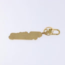 LOUIS VUITTON Porte Cleny Wave Schlüsselanhänger Metall Gold M63747 LV Auth 133677M-5