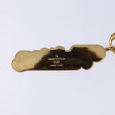 LOUIS VUITTON Porte Cleny Wave Schlüsselanhänger Metall Gold M63747 LV Auth 133677M-7