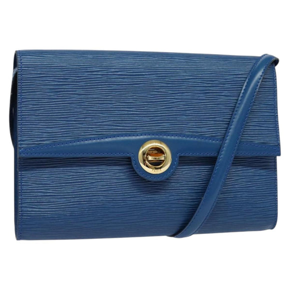 LOUIS VUITTON Epi Pochette Arche Shoulder Bag Blue M52575 LV Auth 133691