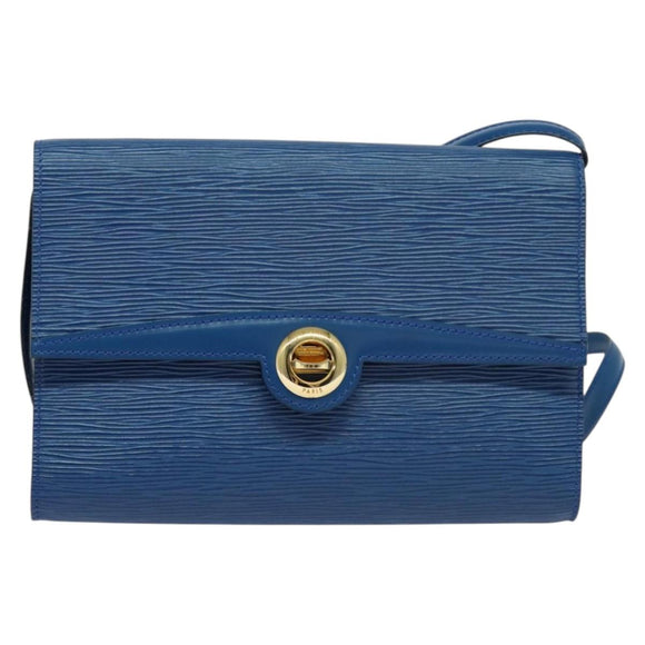 LOUIS VUITTON Epi Pochette Arche Shoulder Bag Blue M52575 LV Auth 133691