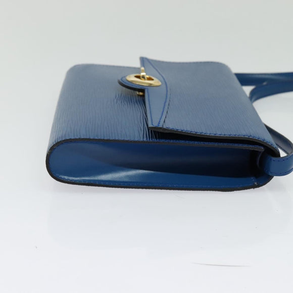 LOUIS VUITTON Epi Pochette Arche Shoulder Bag Blue M52575 LV Auth 133691