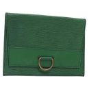 LOUIS VUITTON Epi Jena Clutch Bag Green M52724 LV Auth 133692-1