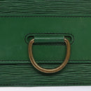 LOUIS VUITTON Epi Jena Clutch Bag Green M52724 LV Auth 133692-8