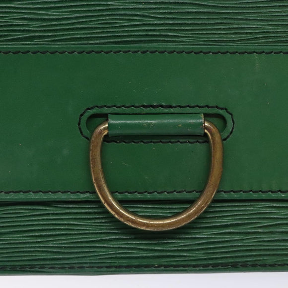 LOUIS VUITTON Epi Jena Clutch Bag Green M52724 LV Auth 133692