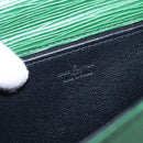 LOUIS VUITTON Epi Jena Clutch Bag Green M52724 LV Auth 133692-17