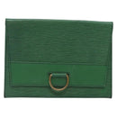 LOUIS VUITTON Epi Jena Clutch Bag Green M52724 LV Auth 133692-13