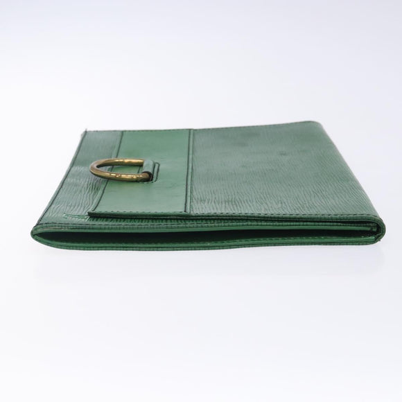 LOUIS VUITTON Epi Jena Clutch Bag Green M52724 LV Auth 133692
