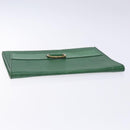 LOUIS VUITTON Epi Jena Clutch Bag Green M52724 LV Auth 133692-5