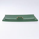 LOUIS VUITTON Epi Jena Clutch Bag Green M52724 LV Auth 133692-6